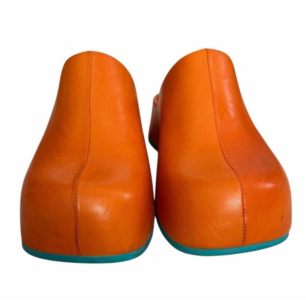 Miista Leather Mules Clogs Orange Women's Size 39 (US Size 9) - Picture 4 of 10